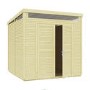 Rowlinson Pent Security Shed in Natural Wood Effect 8 x 8ft