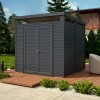 Rowlinson Pent Security Shed in Anthracite 8 x 8ft