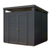 Rowlinson Pent Security Shed in Anthracite 8 x 8ft
