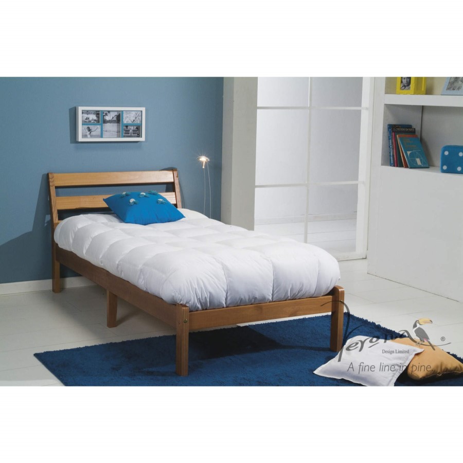 Verona Design Ltd Inclined Single Bed In a Box in Antique Pine