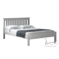 Verona Design Ltd Shaker Kingsize Bed Frame in Whitewash Pine