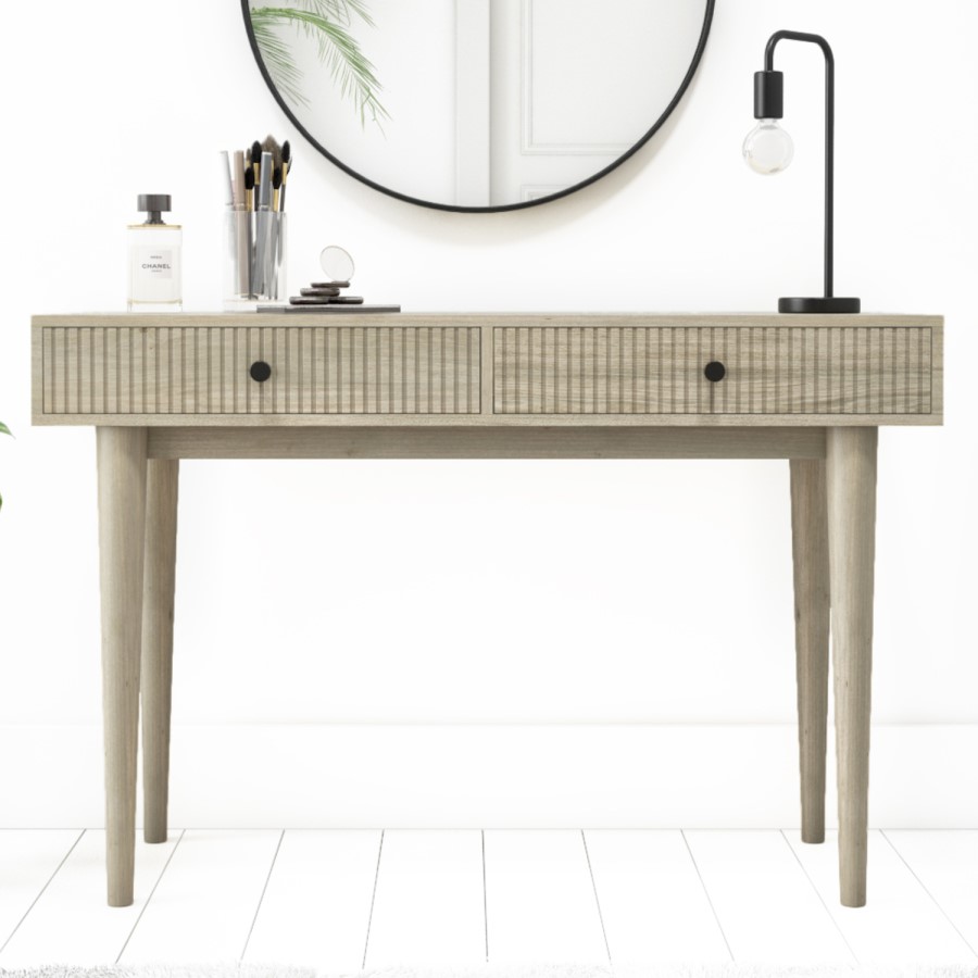 Beau Solid Wood 2 Drawer Dressing Table - Scandi Style
