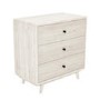 GRADE A2 - Beau Solid Wood 3 Drawer Chest of Drawers - Scandi Style