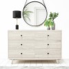 GRADE A2 - Beau Solid Wood Wide Chest of Drawers - Scandi Style