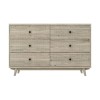 GRADE A1 - Beau Solid Wood Wide Chest of Drawers - Scandi Style