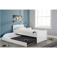 Beckton Single Guest Bed in White - Trundle Bed Included