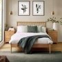 Oak Spindle Double Bed Frame - Julian Bowen