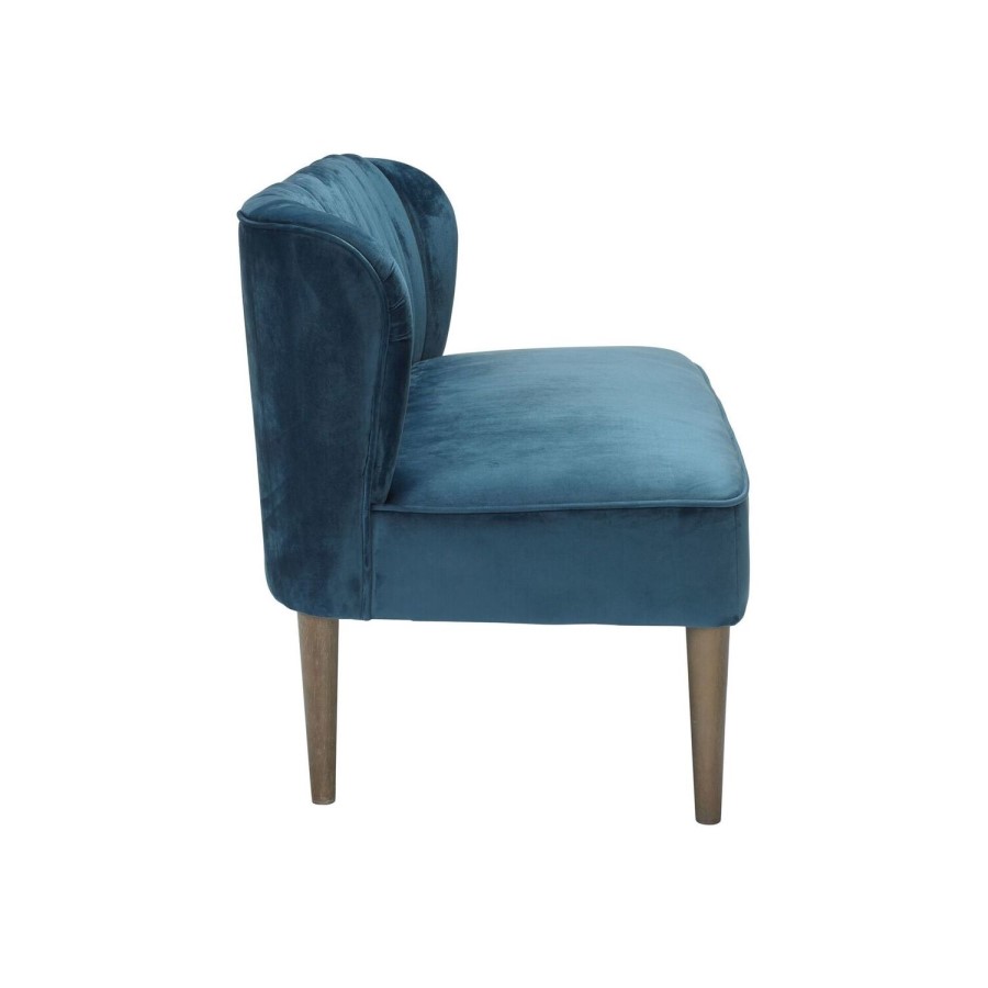 LPD Bella Occasional Chair in Midnight Blue Velvet
