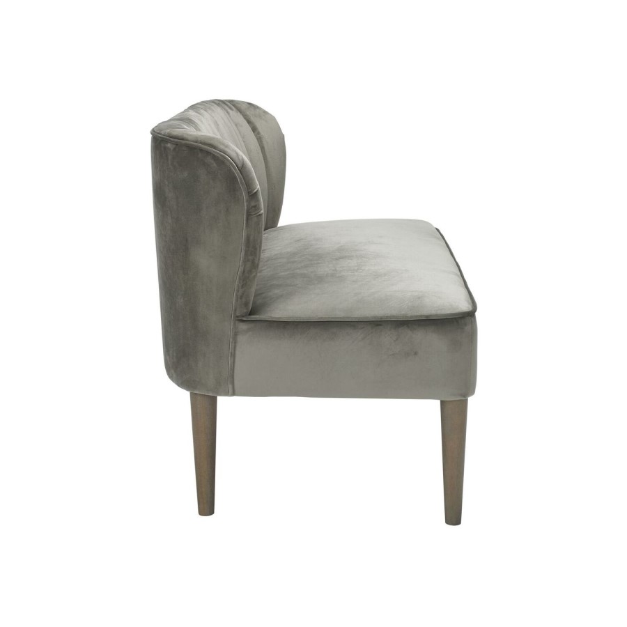 LPD Bella Occasional Chair in Steel Grey Velvet