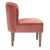 LPD Bella Occasional Chair in Vintage Pink Velvet