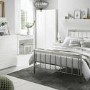 LPD Bellini Double Bed in Chrome with Diamante Trim