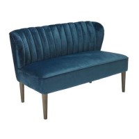 LPD Bella 2 Seater Sofa in Midnight Blue Velvet LPD Bella 2 Seater Sofa in Midnight Blue Velvet