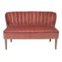 LPD Bella 2 Seater Sofa in Vintage Pink Velvet