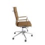 Tan Faux Leather High Back Office Chair - Benson