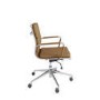 Tan Faux Leather Office Chair - Benson
