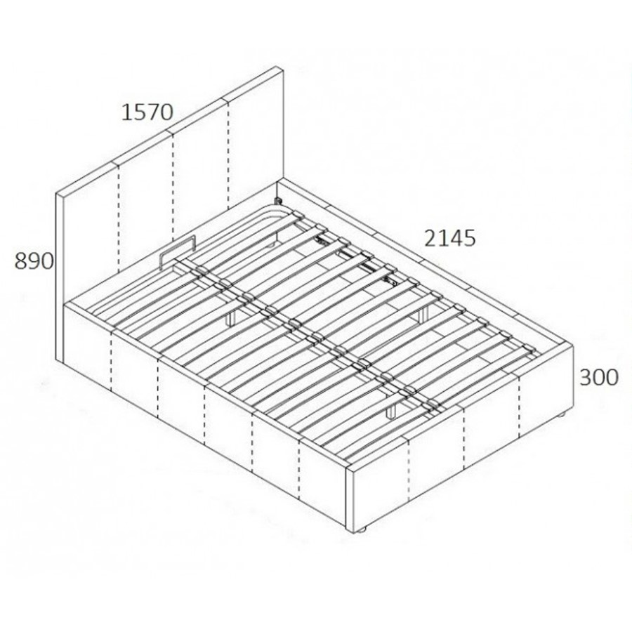 Birlea Berlin Ottoman Kingsize Bed Upholstered in Black Crushed Velvet