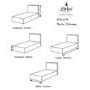 Birlea Furniture Berlin Small Double Ottoman In Black