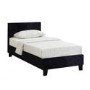 Birlea Berlin Single Bed Upholstered in Crushed Black Velvet
