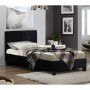Birlea Berlin Single Bed Upholstered in Crushed Black Velvet