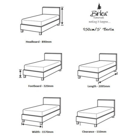 Birlea Furniture Berlin King Size In Black