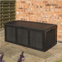 Rowlinson Graphite Plastic Outdoor Storage Box Rowlinson Graphite Plastic Outdoor Storage Box
