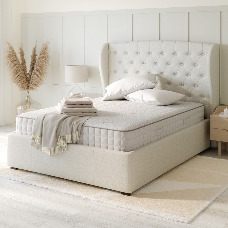 King Size Hybrid Aloe Vera Memory Foam Top 2000 Pocket Sprung Hybrid Mattress - Sleepful Wellness