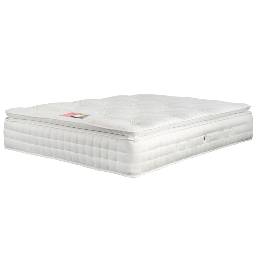 ONLY OPENED - Super King Memory Foam Top 2000 Pocket Sprung Pillow Top Mattress - Sleepful Premium