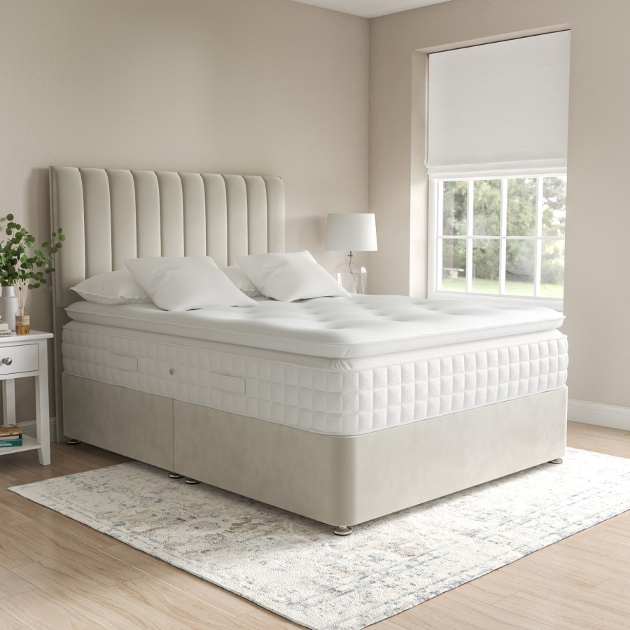 King Size Hybrid Memory Foam Top 3000 Pocket Sprung Pillow Top Mattress - Sleepful Premium