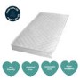 Breathable Pocket Sprung Cot Bed Mattress 140 x 70 cm - Billie