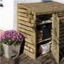 Rowlinson Wooden Garden Recycling Box Storage