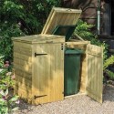 BINLRGA2 Rowlinson Apex Wooden Wheelie Bin Store 130cm x 81cm