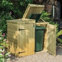 Rowlinson Apex Wooden Wheelie Bin Store 130cm x 81cm Rowlinson Apex Wooden Wheelie Bin Store 130cm x 81cm