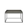 GRADE A1 - Square Grey Coffee Table with Metal Base - Bijou