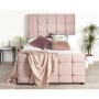 Brooklyn Double Bed Frame in Blush Plush Velvet