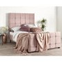 Brooklyn Double Bed Frame in Blush Plush Velvet