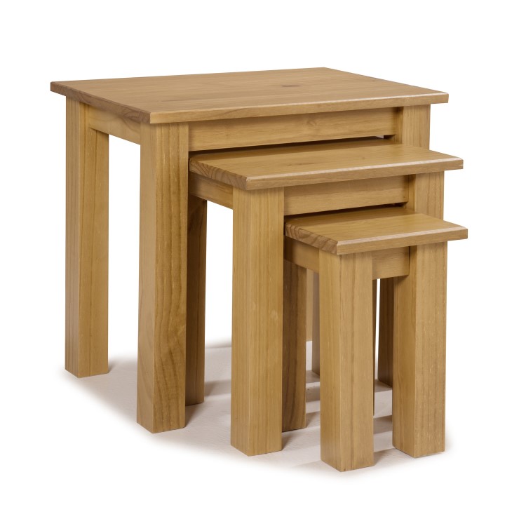 GRADE A1 - Brooklyn Solid Wood Oak Nest of Tables