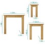 GRADE A1 - Brooklyn Solid Wood Oak Nest of Tables