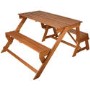 Wooden Garden Dining Bench Set - Convertible Bench