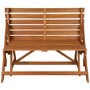 Wooden Garden Dining Bench Set - Convertible Bench