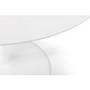 Round Dining Set with 4 Chairs & Metal Legs - Blanco