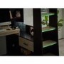 Light Oak and Black High Sleeper Gaming Bed with Desk - Blaze