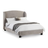 Blenheim Wing Upholstered Beige King Size Bed 
