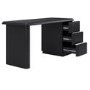 Black Modern Office Desk with Drawers - Banks 