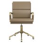 GRADE A2 - Brown Faux Leather Swivel Office Chair - Benson