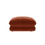 Large Burnt Orange Velvet Footstool - Bodi