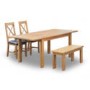 LPD Boden Solid Wood Rustic Bench