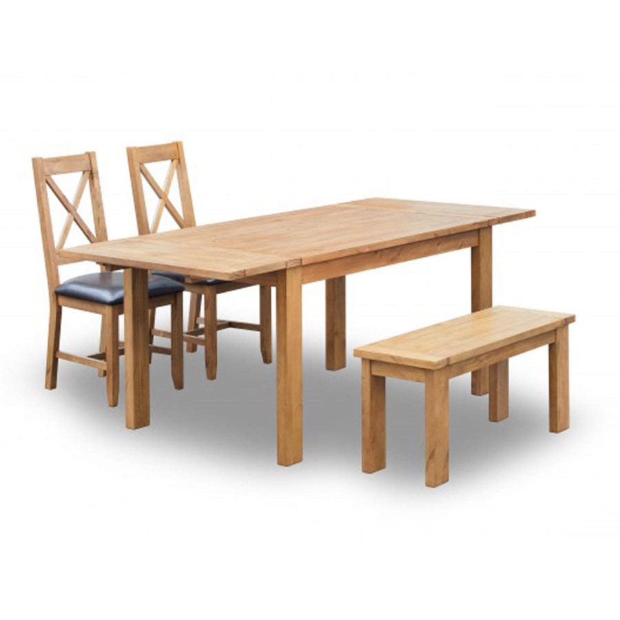 LPD Boden Solid Wood Rustic Bench