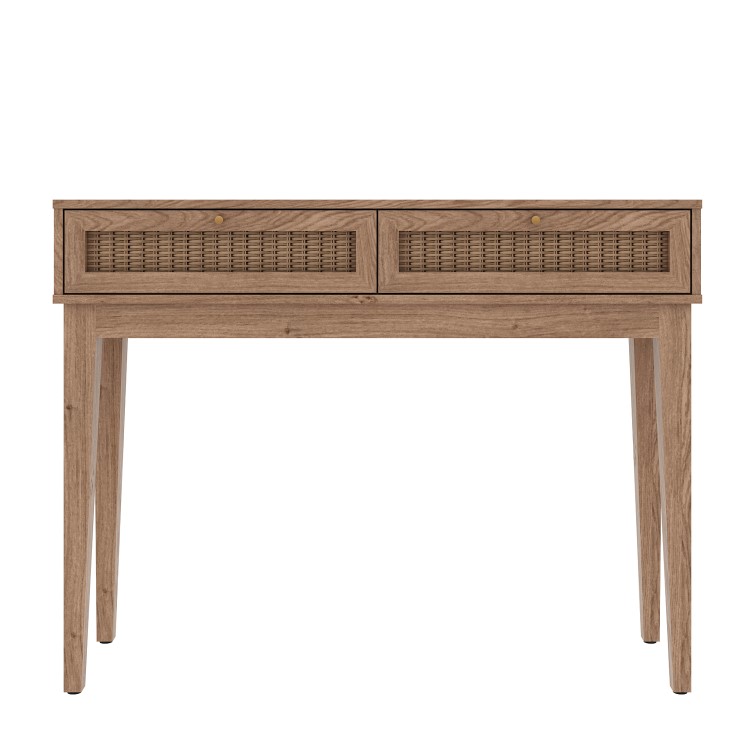 Rattan Dressing Table with 2 Drawers - Bordeaux - LPD