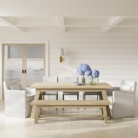 Large Rectangular Oak Dining Table - Seats 6 - 8 - Bourton