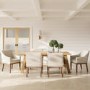 Large Rectangular Oak Dining Table - Seats 6 - 8 - Bourton